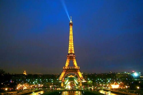Torre Eiffel en Navidad