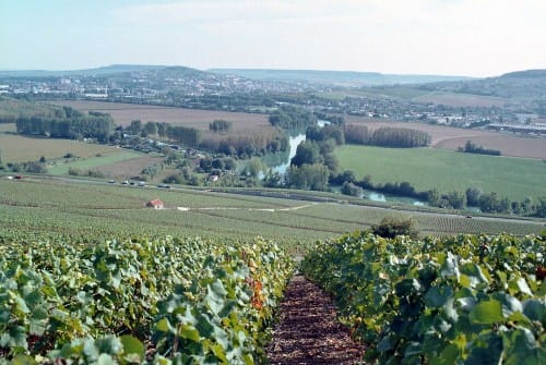 Epernay, en la región de Champagne