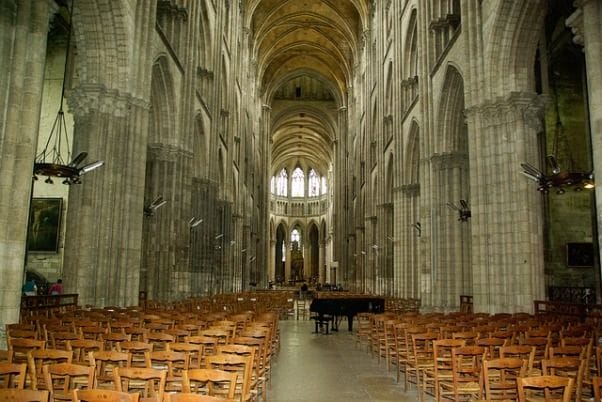 Interior catedral de Rouen