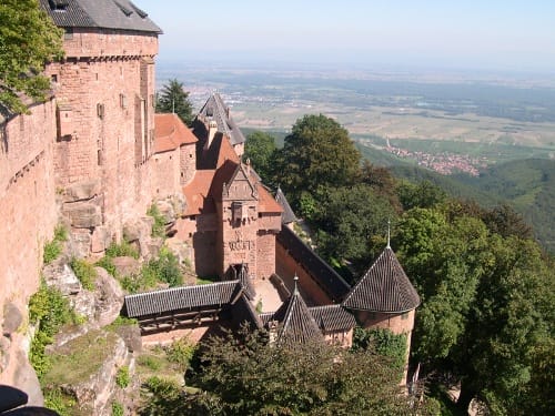 El Castillo de Haut Koenigsbourg, en Alsacia