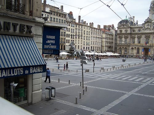 La Plaza de los Terreaux en Lyon La Plaza de los Terreaux en Lyon