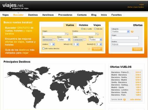 Una web de viajes práctica